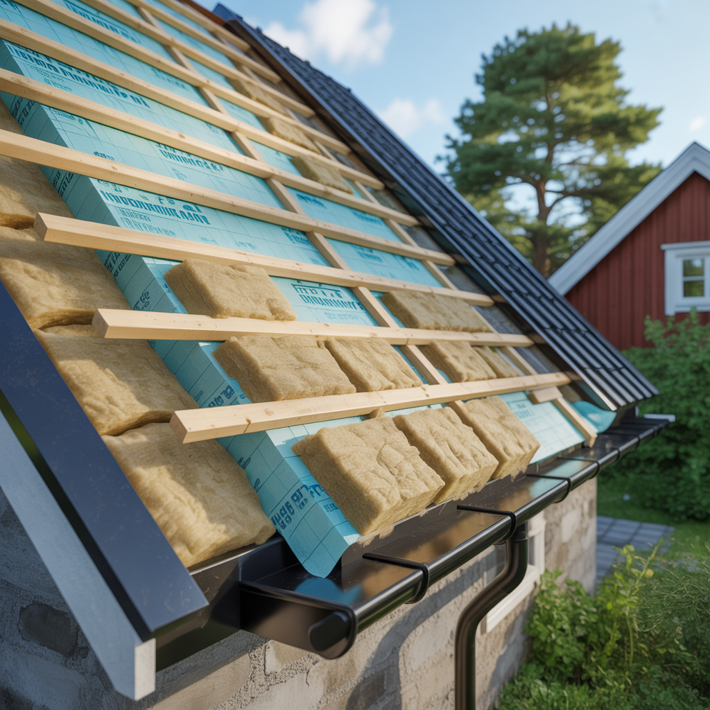 10.Vilket isoleringsmaterial ar bast for tak med laglutning