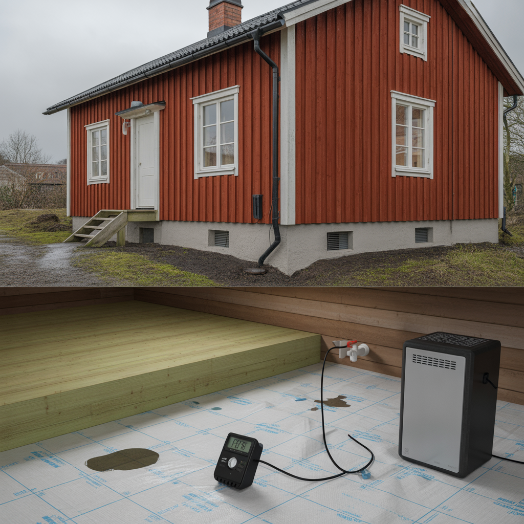 felsokning av fukt i krypgrund orsaker matning atgarder