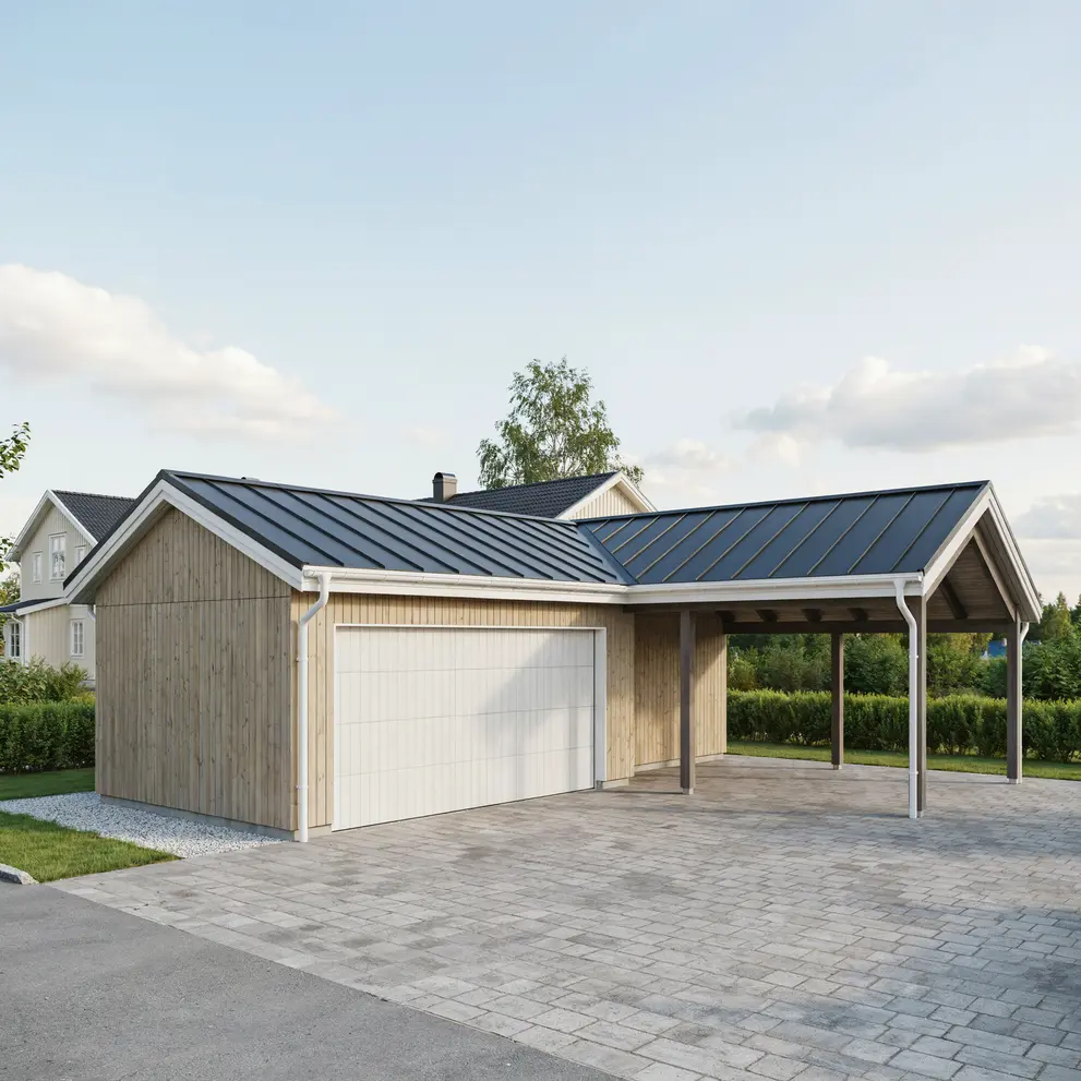 bygga carport garage visby gotland